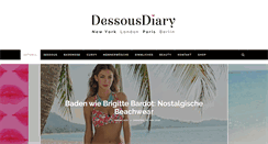 Desktop Screenshot of dessous-diary.com