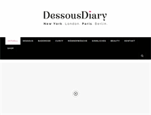 Tablet Screenshot of dessous-diary.com